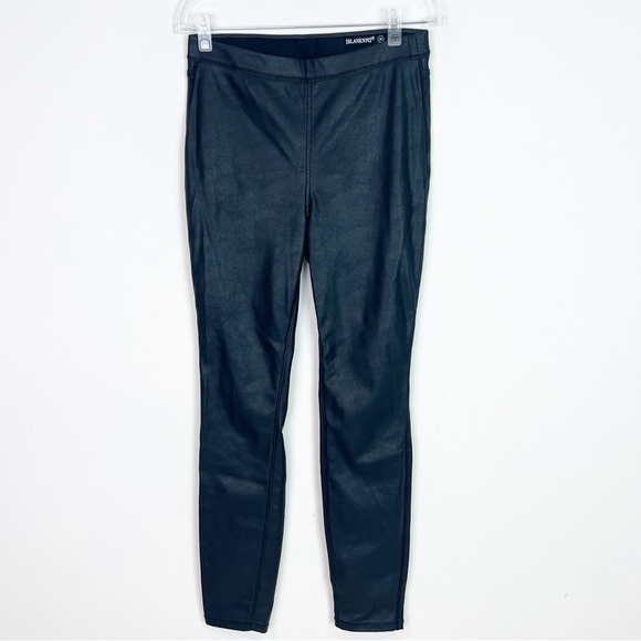 BLANK NYC BLACK VEGAN FAUX LEATHER SKINNY LEGGINGS PANTS WOMENS SZ 28 - Picture 7 of 7
